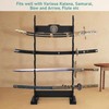 lukar Kylin 8 Tier Sword Rack Floor Standing, Multilayer Katana