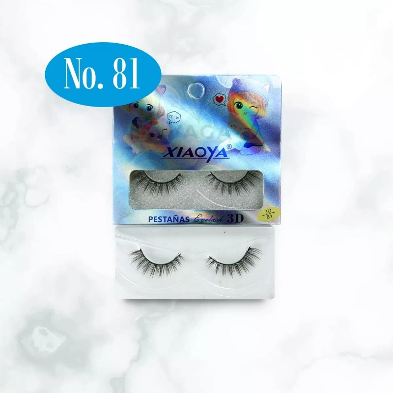 Vaga 12 Par Pestañas Postizas 3d Vision Natural Eyelash Caja