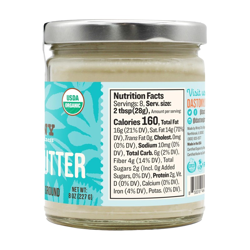 Dastony Organic Raw Coconut Butter, 8 oz | Only One