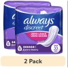 Always Discreet (2 pack) Always Discreet Incontinence Pads, Extra Heavy