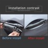 necar2020 ABS Carbon Car Door Grab Handle Trim Door Handle