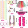 Herefun 80s Clothing Women's Set, Costume Women's Accessories, 80s Outfit