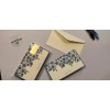 Snow and Graham Blue Floral Vine Thank You Cards #4139