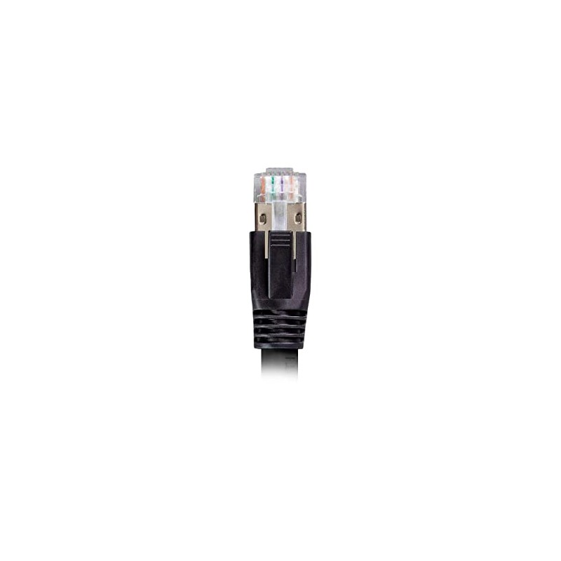 10Ft Cat.8 S/FTP Ethernet Network Cable 2GHz 40G (Black)