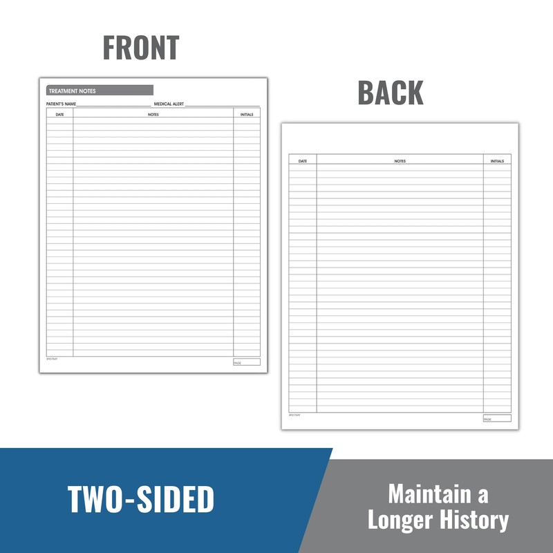 Doctor Stuff Medical & Dental Patient Progress Notes - Double-Sided,