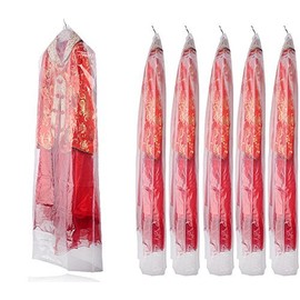 Uk Store 247 Clear 72inch 100 Gauge Dry Cleaning Laundrette Polythylene Garment Clothes Cover Protector Bags (12)