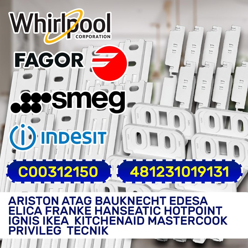 8 Piece Door Assembly Set Tow Hinge Fridge and Freezer