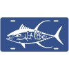 BRAND NEW SALT LIFE ROYAL BLUE LICENSE PLATE TUNA THEME PVC SAT928 FREE SHIP