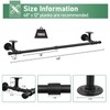 Fobule 48'' Wall Mounted Clothes Rack Iron Industrial Pipe Clothes