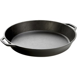 Lodge Logic 17" Large Cast Iron Skillet w/Built-in Handles