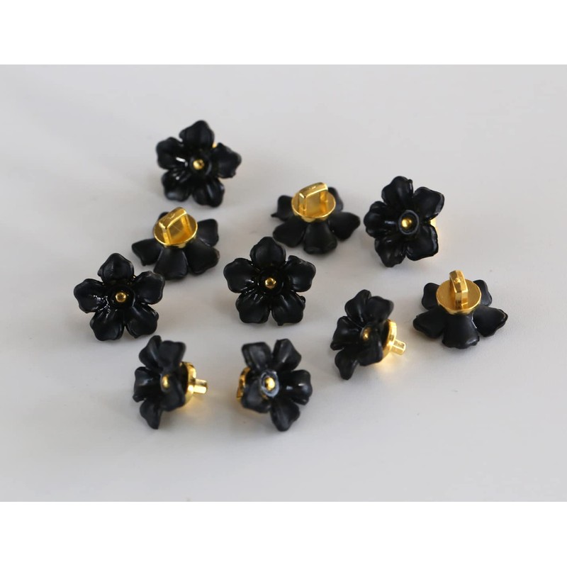 GANSSIA Flower Buttons for Sewing Plastic Craft Button 13mm(0.52 inch)