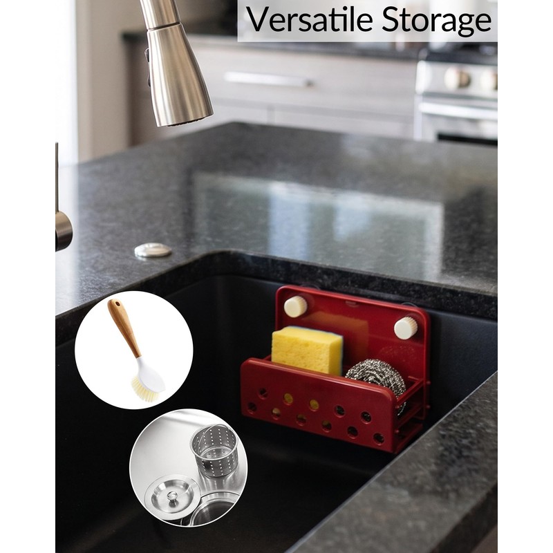 Foldable Sponge Holder for Kitchen Sink with Suction Cup
