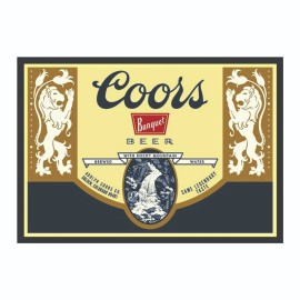 Bumper Coors Beer Label Sticker Decal Bumper Sticker  - 3.5 x 5 Inches