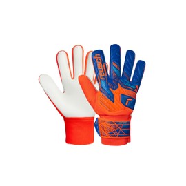 Reusch Attrakt Starter Solid Junior Grip Goalkeeper Gloves Football Gloves for Children and Teenagers for Boys Girls Suitable for All Weather Conditions and Pitch Surfaces