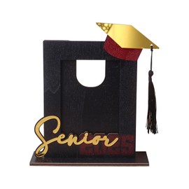 Graduation Photo Frame Wooden Graduation Frame 17× 20cm, Black