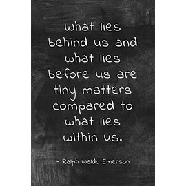 Keep Calm Collection What Lies Behind Us, motivational poster