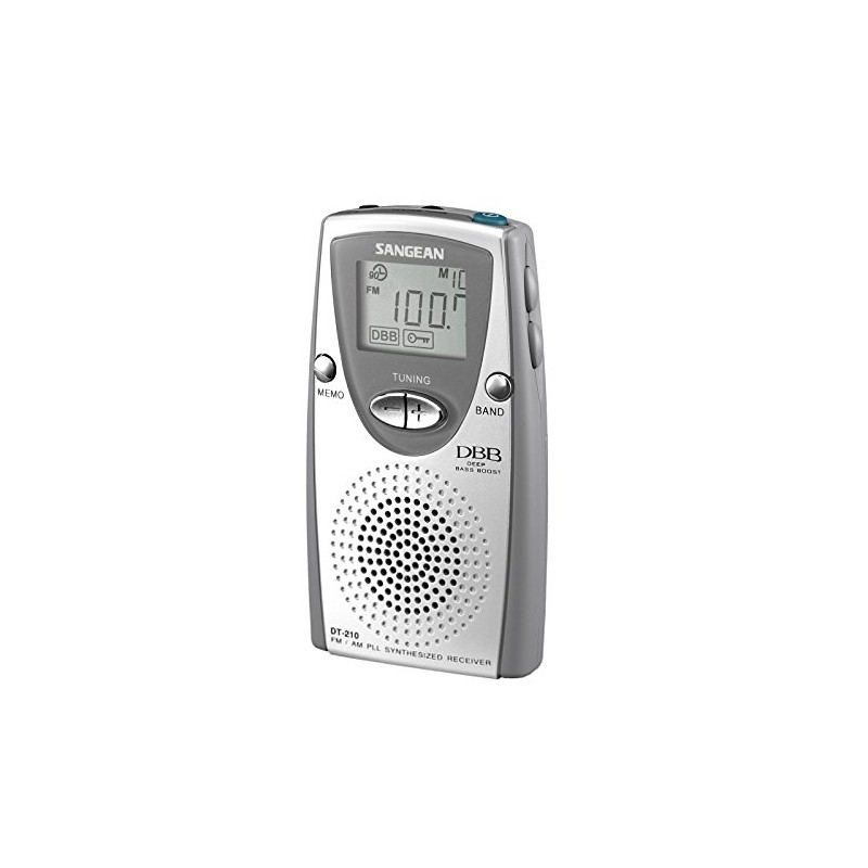 Sangean DT-210 FM-Stereo/AM PLL Synthesized Tuning Pocket Radio