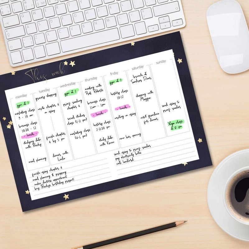 Stars Weekly Planner Pad, DIN A4 Format, 1 Pad