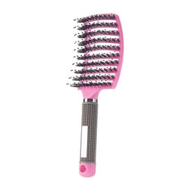 Hairstreaq Detangling Brush, Wet Dry Detangler Hair Brushes, Vented Detangling Brush, Fast Drying Styling Massage Hairbrush for Women & ' Long, Thick, Thin, Curly & Tangled Hair (Pink) - Color: Pink