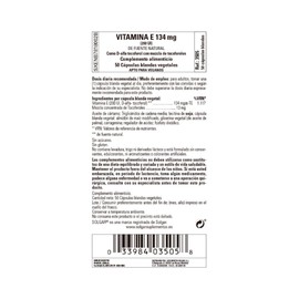 Solgar Vitamin E 134mg 200 UI 50 Vegetable Softgels