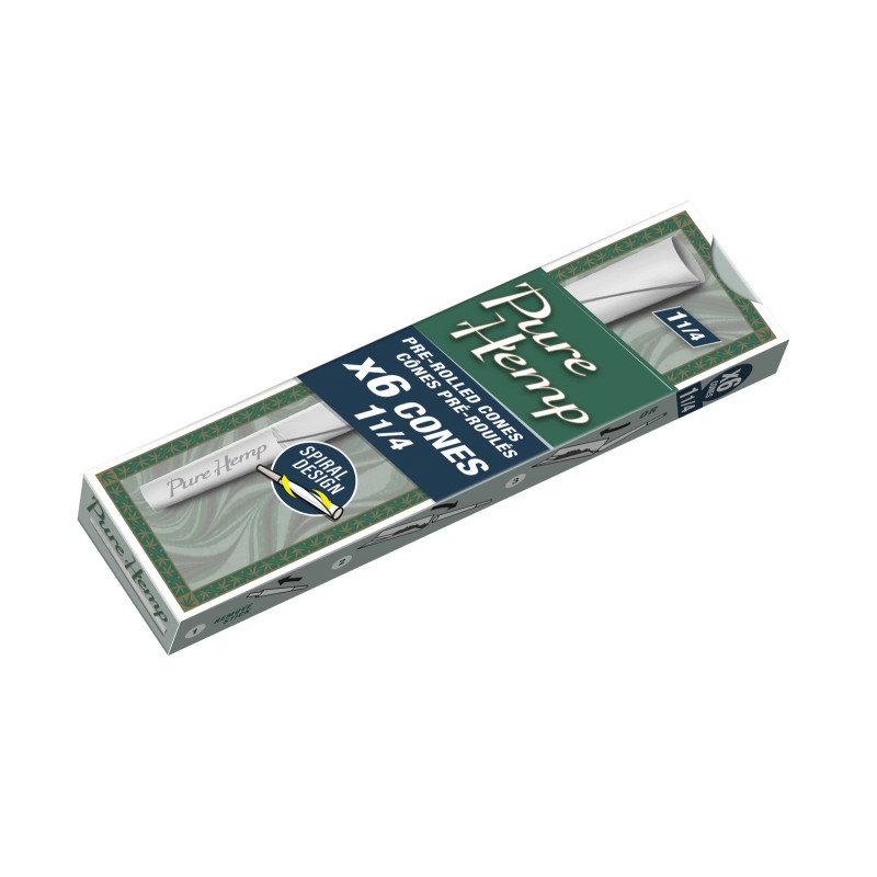 Pure Hemp Classic 1 1/4 Pre-Rolled Spiral Paper (5 Pack