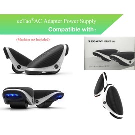 eeTao AC/DC Adapter Charger Compatible with Ninebot Segway Drift W1 W 1 22.2V 2000mAh 44.4Wh Li-ion Battery Electric Roller Skates Hovershoes 30.01.0000.50 30.01.0000.60 25V 25.2V Power Supply