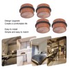 4PCS Cylindrical Door Stopper Prevent Impact Silent Punch Free Solid
