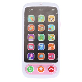 Kids Cell Phone Toy Musical Phone Multifunction Interactive Learning Play Cell Phone with Music Sounds for Toddler Baby Kids Boys Girls Pink