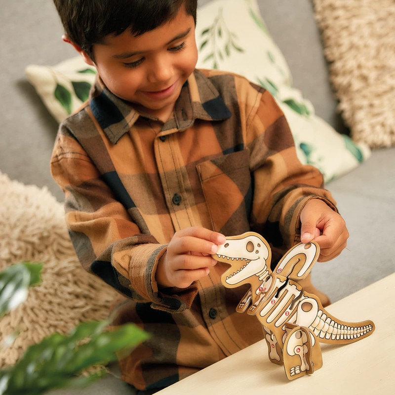 Orchard Toys Dinosaur Dig Game, build 3D Dinosaurs, fun memory