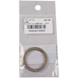 Nissa Chain Flat Key Ring 1.0 inches (25 mm) No.133 A Gold