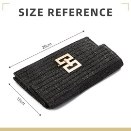 LHHMZ Straw Clutch Purse Bag for Women Summer Clutch Beach Bag Envelope Woven Bag Beach Clutch Bag