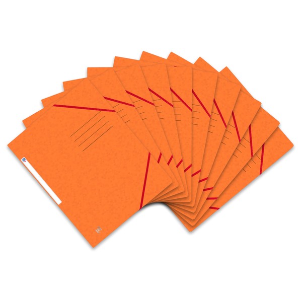Oxford 400116307 Folder A4 Cardboard Orange Pack of 10