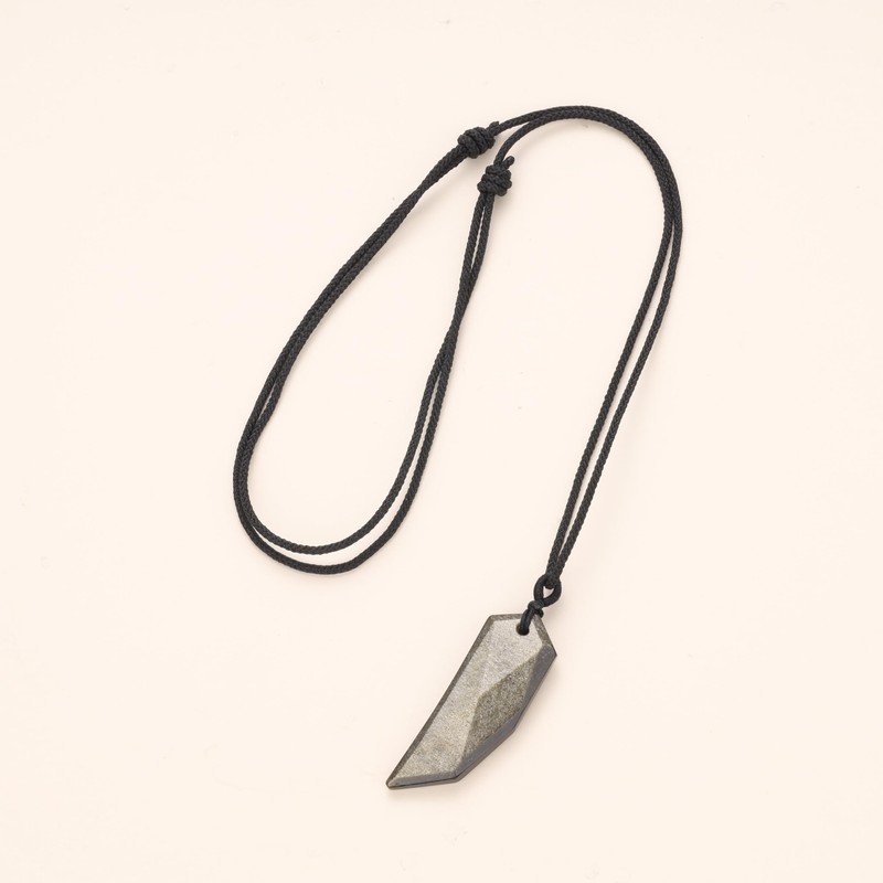 coai Partner Necklace Pointed Pendant Made of Gemstone., Non-metal