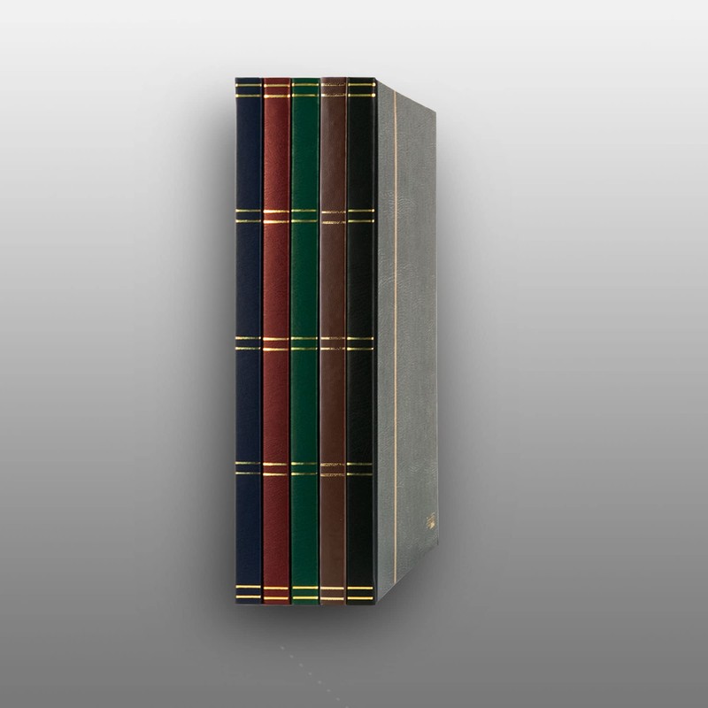 Prophila Collection 16 Schwarze Seiten A4 Briefmarken-Einsteckbuch grün