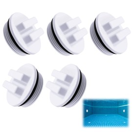 Pool Winter Plug Cap Set, Universal Fit for Skimmers and Return Nozzles, Durable Winter Caps for Sealing Pools for the Winter Months (ME-Drain Plug-Grey, Universal, 2, 1)