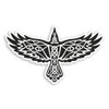2 x 10cm Celtic Raven Vinyl Stickers - Viking Symbol