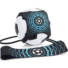 GIEMIT Football Trainer Football Training Children's Football Cord Kick Trainer Adjustable 1 Piece 150 cm Universal for Football Size 3 4 5