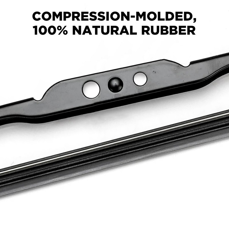 ClixWipers 20" Conventional Automotive Replacement Windshield Wiper Blade - All-Steel,