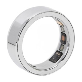 Luqeeg Smart Health Ring, Bluetooth Pressure Sleep Monitoring Health Ring Fitness IPX8 Rechargeable Health Monitor for Heart Rate, Body Temperature, Sleep, Pedometer