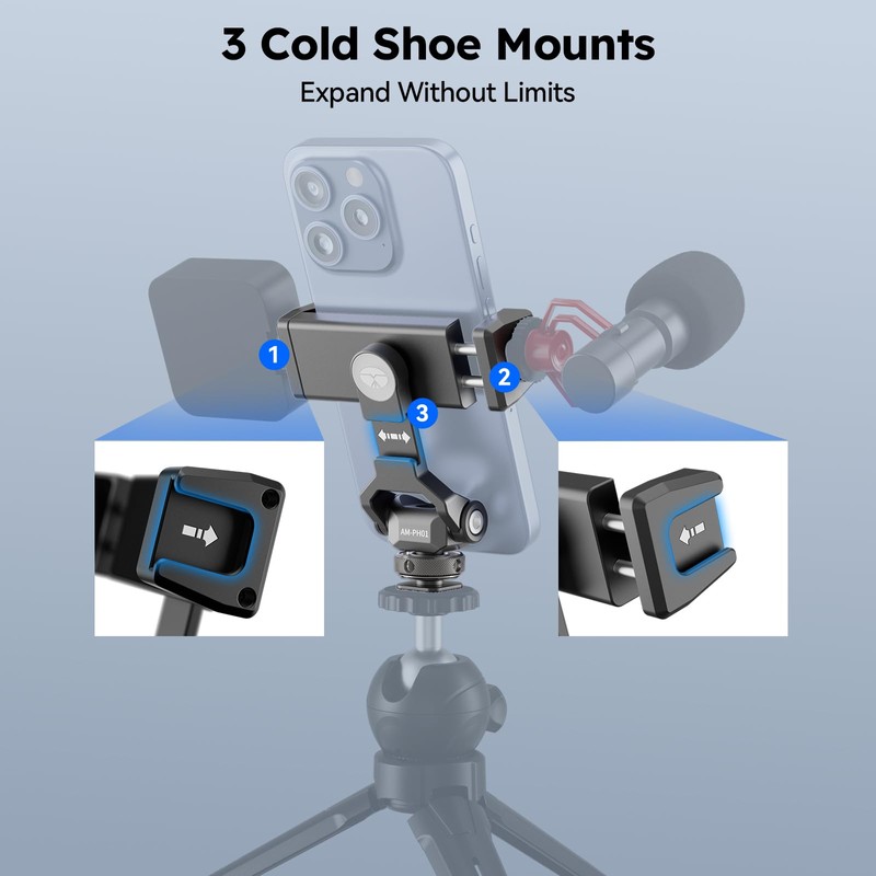 SIRUI Cold Shoe Phone Clamp