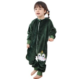 MICHLEY Baby Sleeping Bag Sack with Legs Long Sleeve Wearable Sleeping Sack for Boys Girls 2-3T, Happy Dinosaur