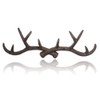 KiaoTime l Vintage Rustic Cast Iron Deer Antlers Wall Hat