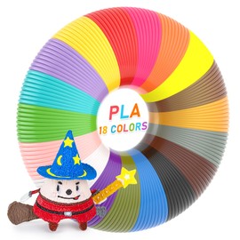 FIROS 3D Pen Filament Refills, 18 Colors 3D Pen PLA Filament, Each Color 10 Feet, Total 180 feet 3D Printing Pen PLA Filament, Compatible with SCRIB3D MYNT3D 3D Pen, Not Suitable for 3Doodler