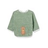 Sterntaler Ben Unisex Bib with Sleeves, Green, Pack of 1
