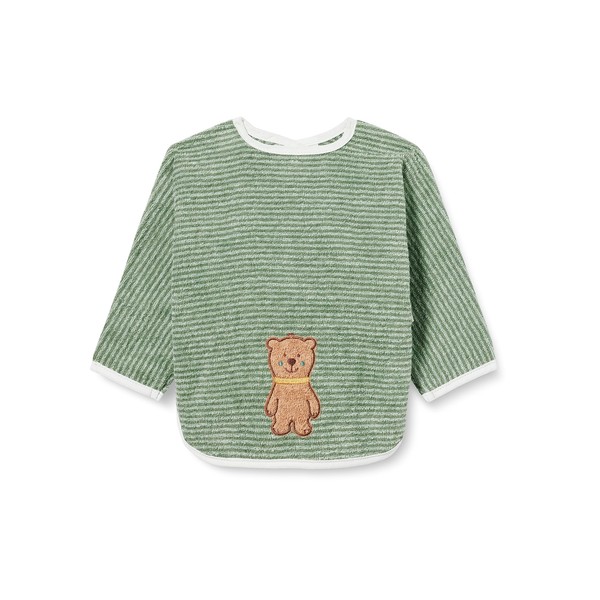 Sterntaler Ben Unisex Bib with Sleeves, Green, Pack of 1