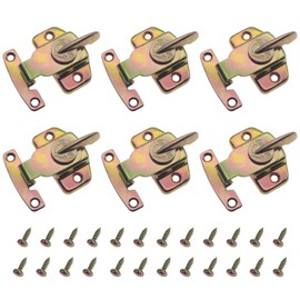 HAJXZH 6set Align-N-Lock Table Locks Heavy Duty Table Leaf Locks Dining Training Table Buckles Connectors for Extension Tables Computer Workstations and Conference Tables (Colored Zinc)