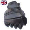 SJI Cycling & Gym Half Finger Leather Gloves, for Lifting,