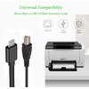 Traovien Micro USB to Printer Cable, 2PCS Micro USB 5pin