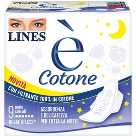 LINES Es ist Baumwolle Nacht mit Flügeln, 9 Stück