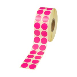 Prolac Marker Dots - 4000 Pieces Colourful Glue Dots on Roll, 15 x 15 - Pink